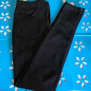 JOE’S DENIM JEAN BLACK COTTON BLEND SKINNY ANKLE WAIST 27